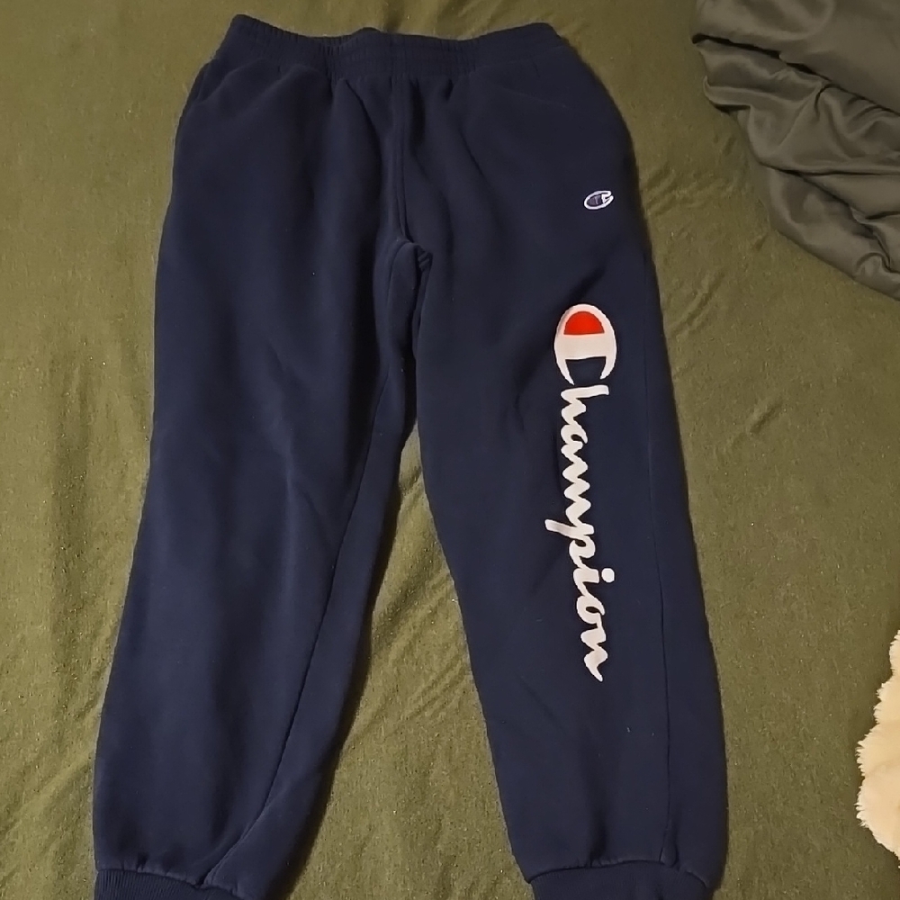 Champion Blue Jogger Sweatpants with Elastic Waistband